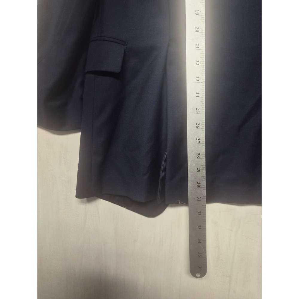 Ralph Lauren Mens Navy Blue 100% Wool 2 Button Blazer Sport Coat 44L Canada - Picture 7 of 13